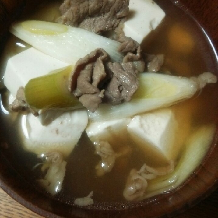 牛肉のしぐれ煮で肉豆腐